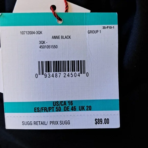 Anne Klein Chiffon Pleated Skirt 16 Black - Picture 6 of 8